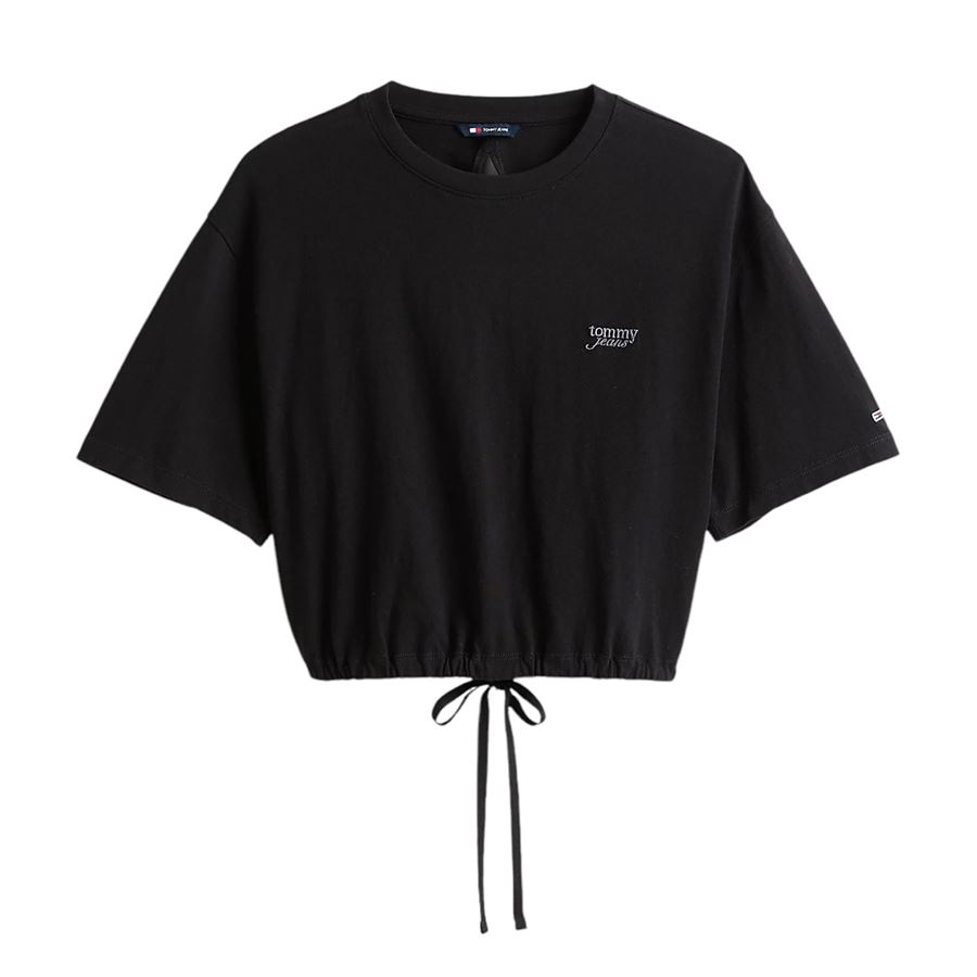T-shirt crop larga con schiena aperta da donna Tommy Jeans | DW0DW20324BDS